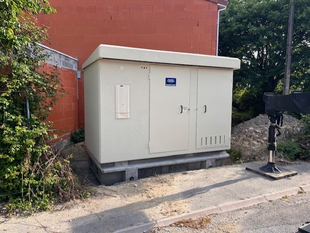 Livraison d’un nouveau poste électrique pour la future résidence « Les Jardins d’Armance »