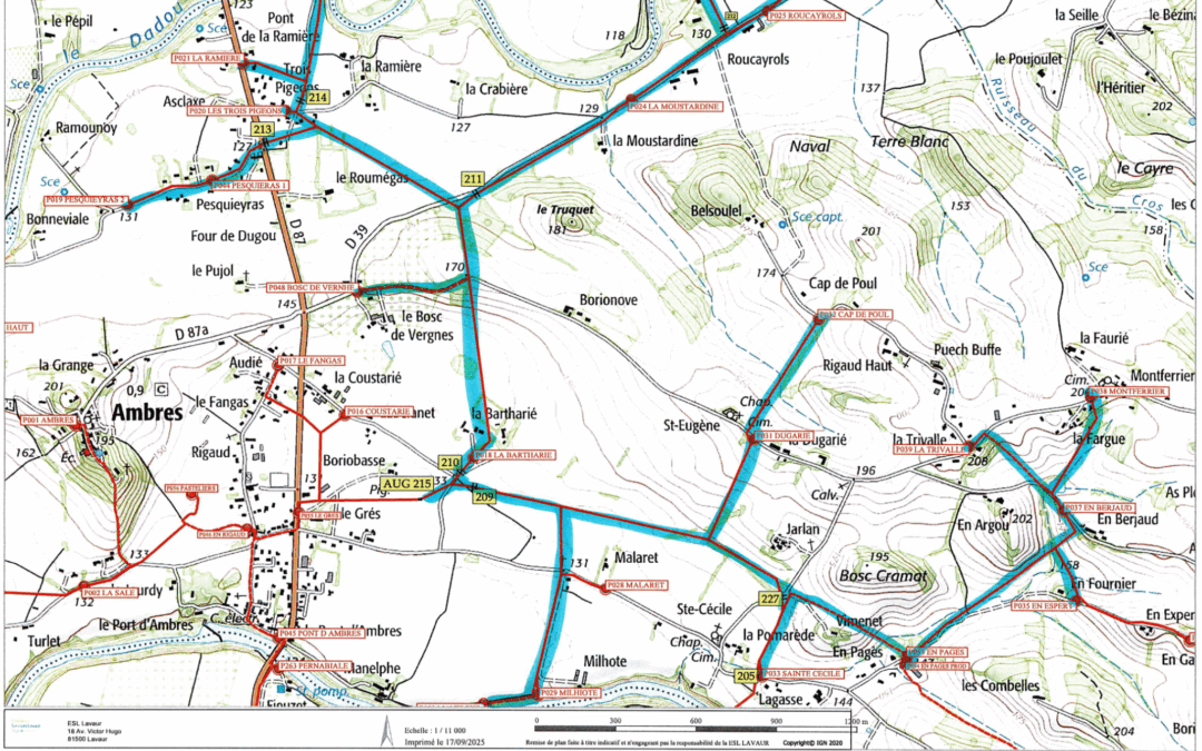 Travaux de raccordement électrique – Commune d’Ambres